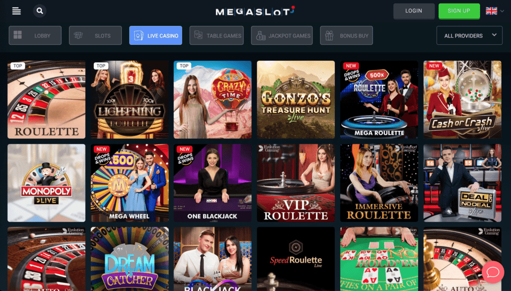 Megaslot Casino Live Casino Review